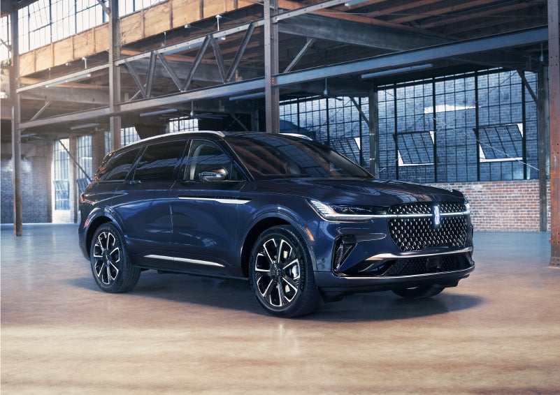 A 2024 Lincoln Nautilus® SUV is parked in an industrial space. | Cogswell Lincoln in Russellville AR