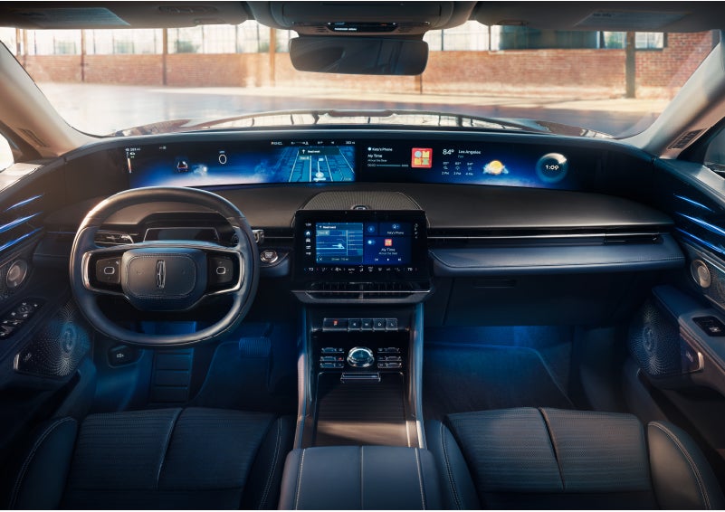 The panoramic display is shown in a 2024 Lincoln Nautilus® SUV. | Cogswell Lincoln in Russellville AR